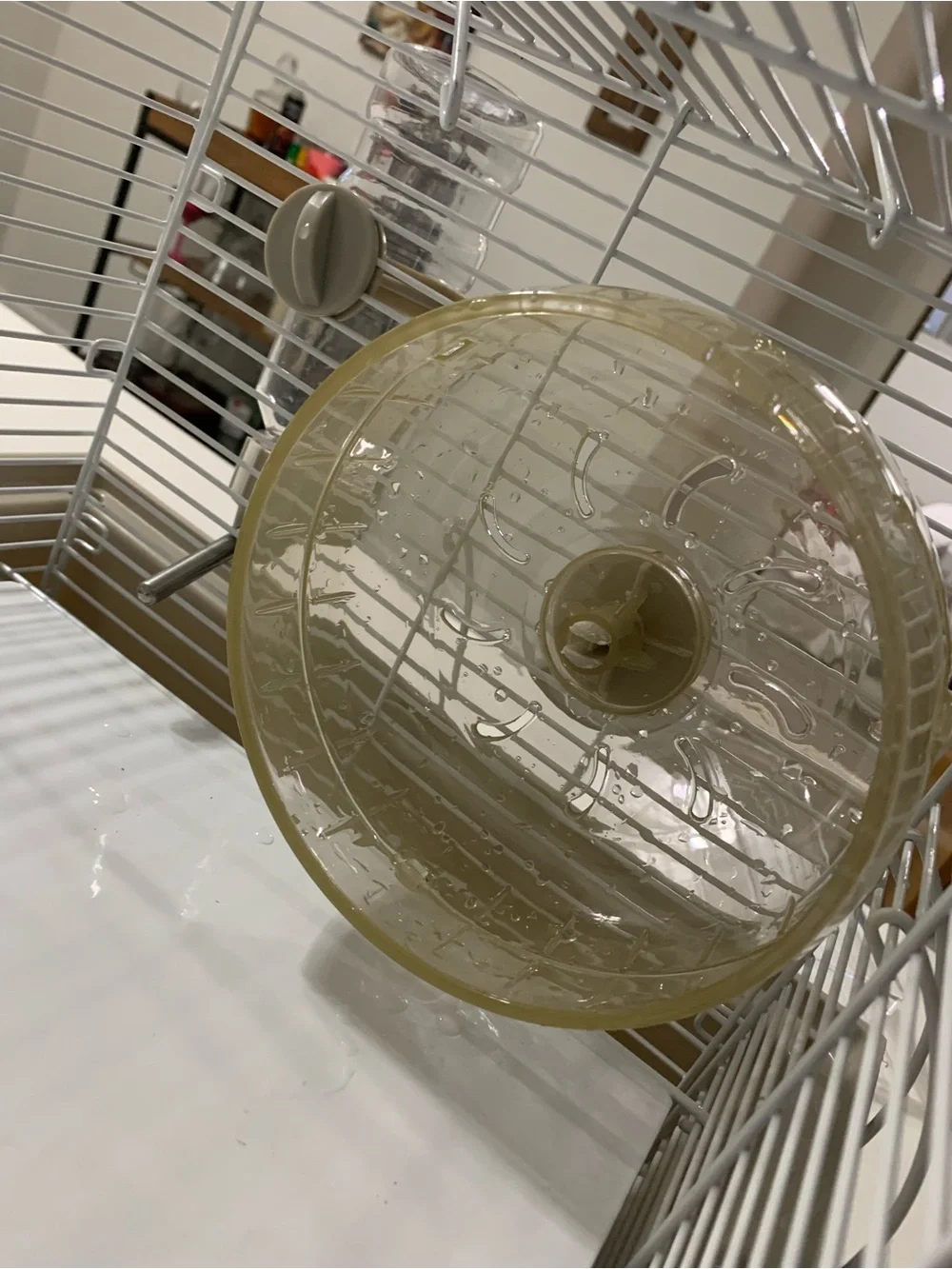 Small Pets Multi-Level Cage with Ramp in White and Beige